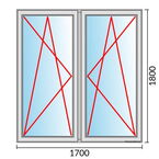Venstermaat 1700x1800mm