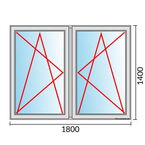 Venstermaat 1800x400mm