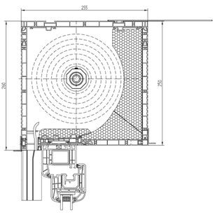 Aufsatzrollladen PTP mit Kastenhöhe 250mm
