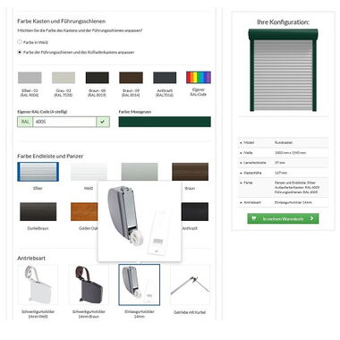 Rollladen-Konfigurator Antriebe