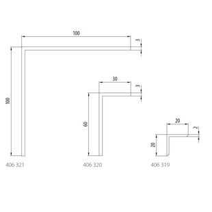 Salamander Winkelprofile aus Kunststoff 406 321, 406 320, 406 319