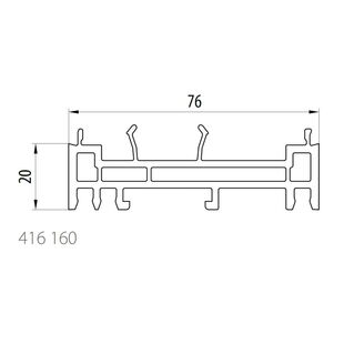Salamander 416 160 Rahmenverbreiterung 20mm