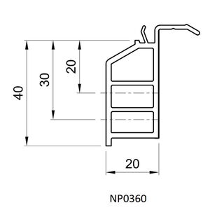 Salamander NP0360 - Steinbankanschluss - 40mm