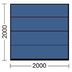 Sektionaltor in Brillantblau RAL-5007