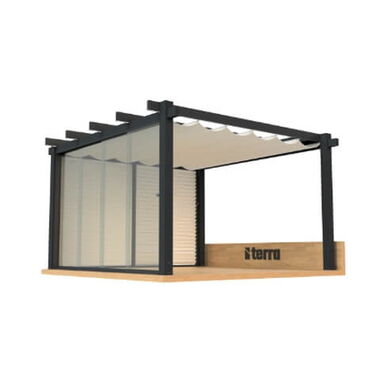 Pergola mit Windschutz