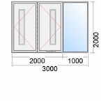 Haustür-Größe 3000x2000 mm