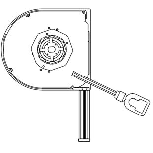 Vorbaurollladen Antrieb Ausgang Typ B
