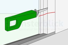 Nebeneingangstür Ausbau Rahmen ansägen