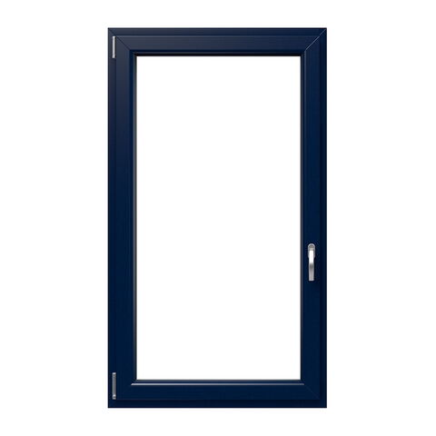 1-vleugelig kunststof kozijn Iglo 5 staalblauw