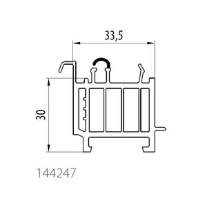 Aluplast 144247 - Fensterbankanschluss - 30mm