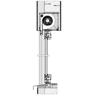 Aufsatzrollladen SKT MKT Einbaubeispiel 3 mit Insektenschutz auf Putz zweiseitig