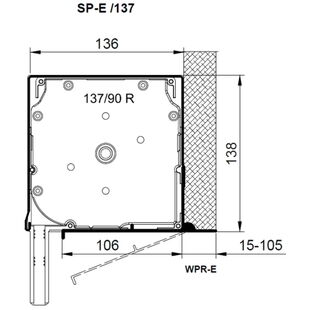 Vorbaurollladen SP-E mit Kastenhöhe 137mm