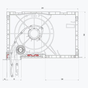 Aufsatzrollladen Decco Thermo Box mit Kastenhöhe 165mm mit Insektenschutz