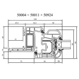 Drutex Iglo 5 Renovationsrahmen 41mm mit Flügel