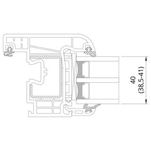 Drutex Iglo Premier Verglasungsdicke 40mm - 50940