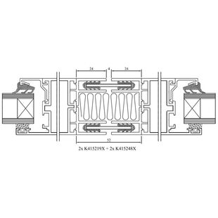 Drutex MB 45 Kopplungsdehnungsprofil Detailansicht