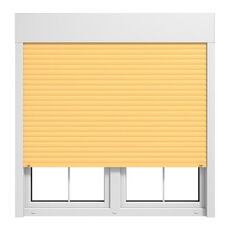 Aufsatzrollladen Panzer Elfenbein