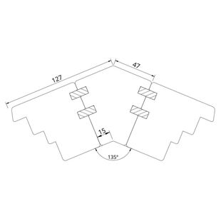 Drutex Softline 78 Eckkopplung 135° Rahmen PP78135 (PP135)