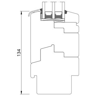 Drutex Softline 78 Festverglasung angeglichen an Flügel