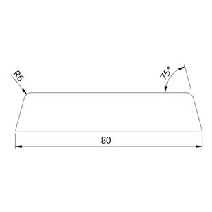 Drutex Holz Abdeckleiste 80mm LM 080