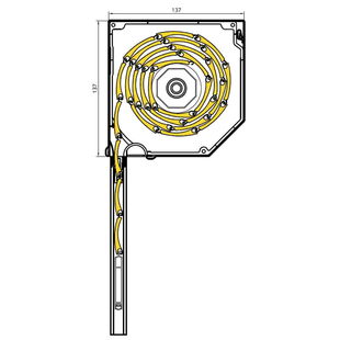 Vorbaurollladen SK 45° mit Kastenhöhe 137mm