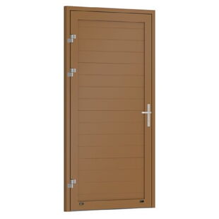 Enkelvleugelige garagedeur van Krispol met smalle profilering in reliëf