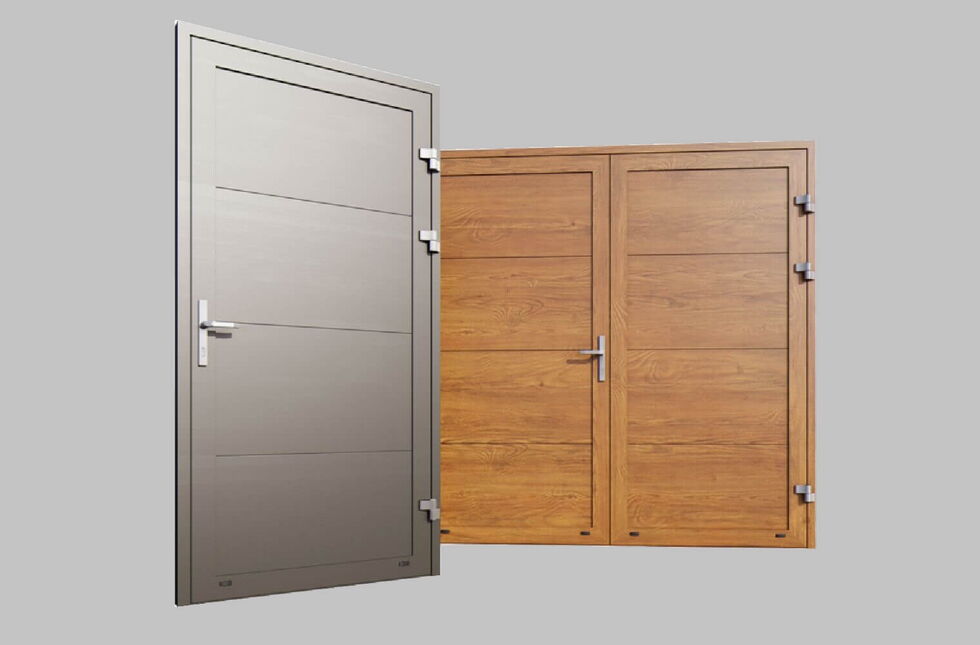 Garagentür einflügelig und zweiflügelig