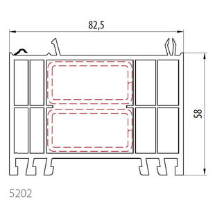 Gealan 5202 - Rahmenverbreiterung 58mm