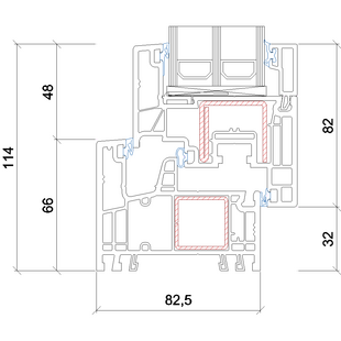 Kunststof profiel Gealan Kontur