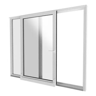 Kunststoff Parallel-Schiebe-Kipp-Tür offen