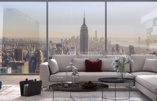 Panoramafenster 3-teilig aus Aluminium