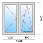 Venstermaat 1600x1600mm