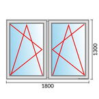 Venstermaat 1800x1300mm