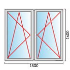 Venstermaat 1800x1600mm