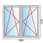 Venstermaat 1900x1700mm