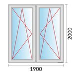 Venstermaat 1900x2000mm