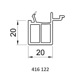 Salamander 416 122 Fensterbankanschluss - 20mm