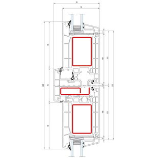 Salamander greenEvolution 76 Stulp 70mm Tür innen öffnend - 766004 - 761014