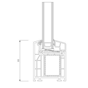 Schüco CT-70 AS Festverglasung - 88mm 8819