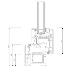 Detailzeichnungen Kunststofffenster Schüco CT-70