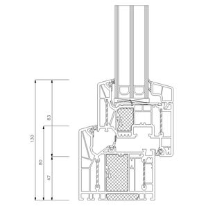 Schüco Living Alu Inside MD HI - Classic 130mm 9522-9523