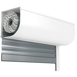 Voorzetrolluik PRL kwart rond in wit