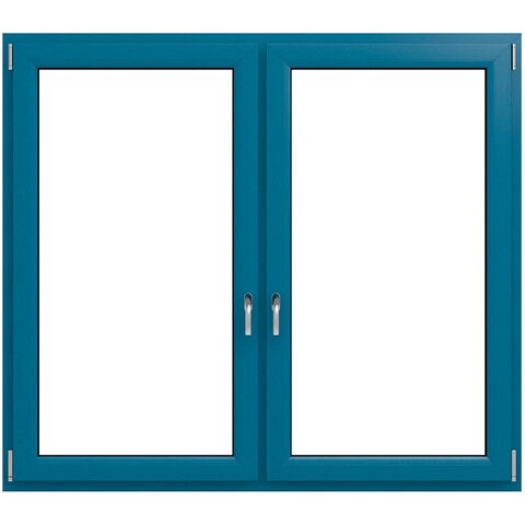 2-vleugelig kunststof raam Iglo Energy in briljantblauw
