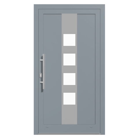 Alu-Haustür MB 70 RAL-7001 Silbergrau