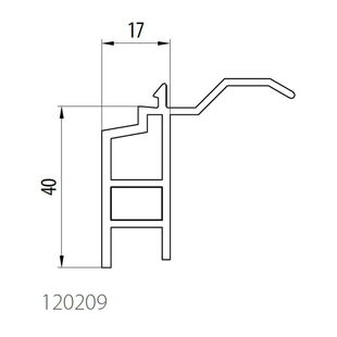 Aluplast 120209 - Steinbankanschluss - 40mm