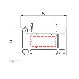 Aluplast 120242 - Rahmenverbreiterung - 35mm