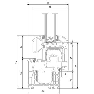 Aluplast IDEAL 4000 raamvleugel in Round Line