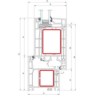Aluplast IDEAL Neo Tür innen öffnend - 160x02 160x33
