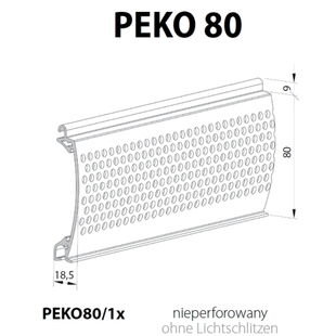 Rolltor Gitter-Lamelle PEKO 80 Alu