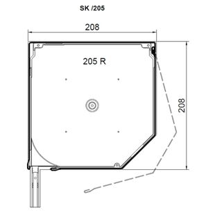 Vorbaurollladen SAR SK mit Kastenhöhe 205mm
